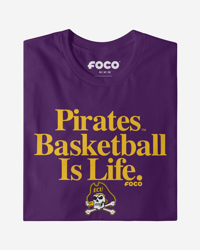 East Carolina Pirates Basketball is Life T-Shirt FOCO - FOCO.com