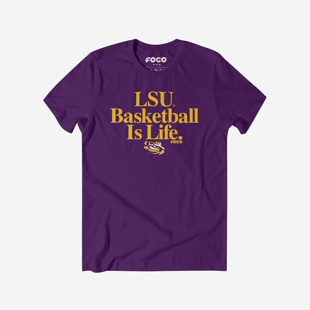 LSU Tigers Basketball is Life T-Shirt FOCO S - FOCO.com