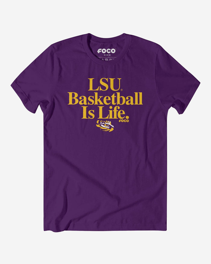 LSU Tigers Basketball is Life T-Shirt FOCO S - FOCO.com