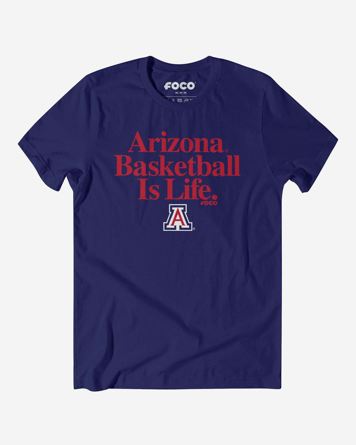 Arizona Wildcats Basketball is Life T-Shirt FOCO S - FOCO.com