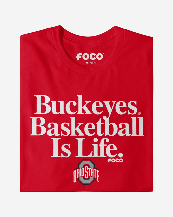 Ohio State Buckeyes Basketball is Life T-Shirt FOCO - FOCO.com