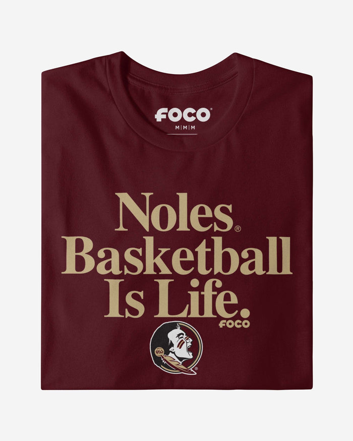 Florida State Seminoles Basketball is Life T-Shirt FOCO - FOCO.com