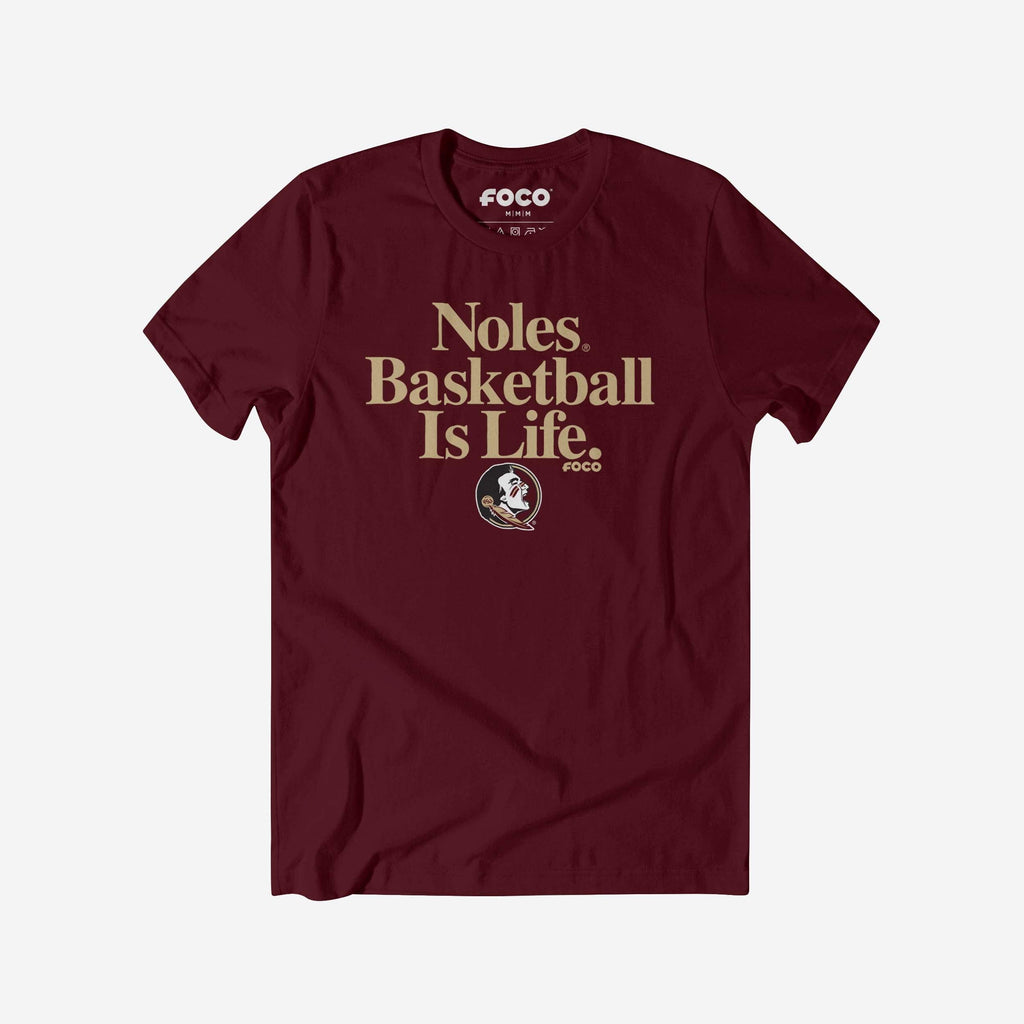 Florida State Seminoles Basketball is Life T-Shirt FOCO S - FOCO.com