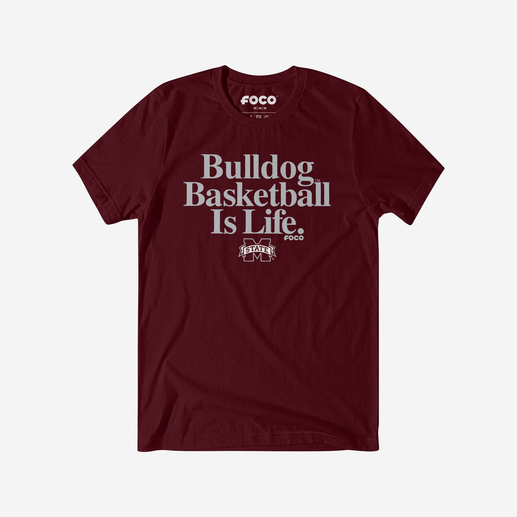 Mississippi State Bulldogs Basketball is Life T-Shirt FOCO S - FOCO.com