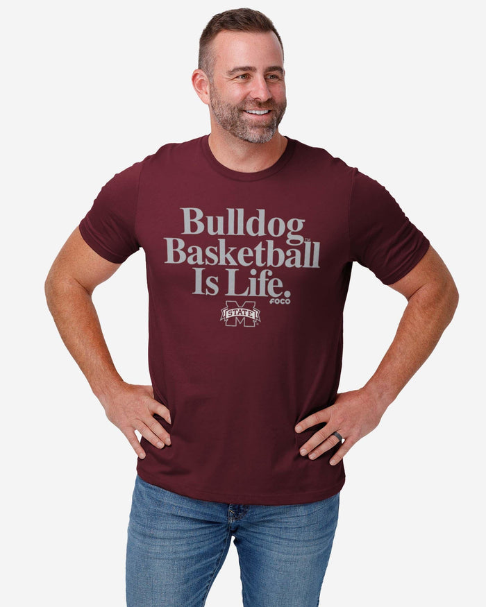 Mississippi State Bulldogs Basketball is Life T-Shirt FOCO - FOCO.com