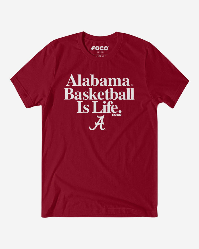 Alabama Crimson Tide Basketball is Life T-Shirt FOCO S - FOCO.com
