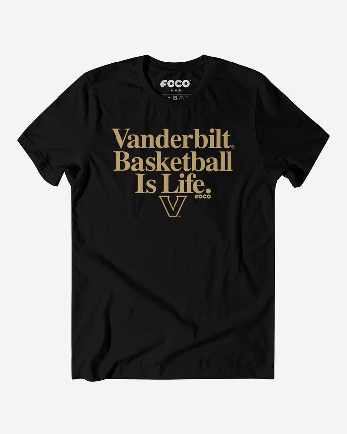 Vanderbilt Commodores Basketball is Life T-Shirt FOCO S - FOCO.com