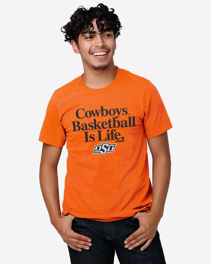 Oklahoma State Cowboys Basketball is Life T-Shirt FOCO - FOCO.com