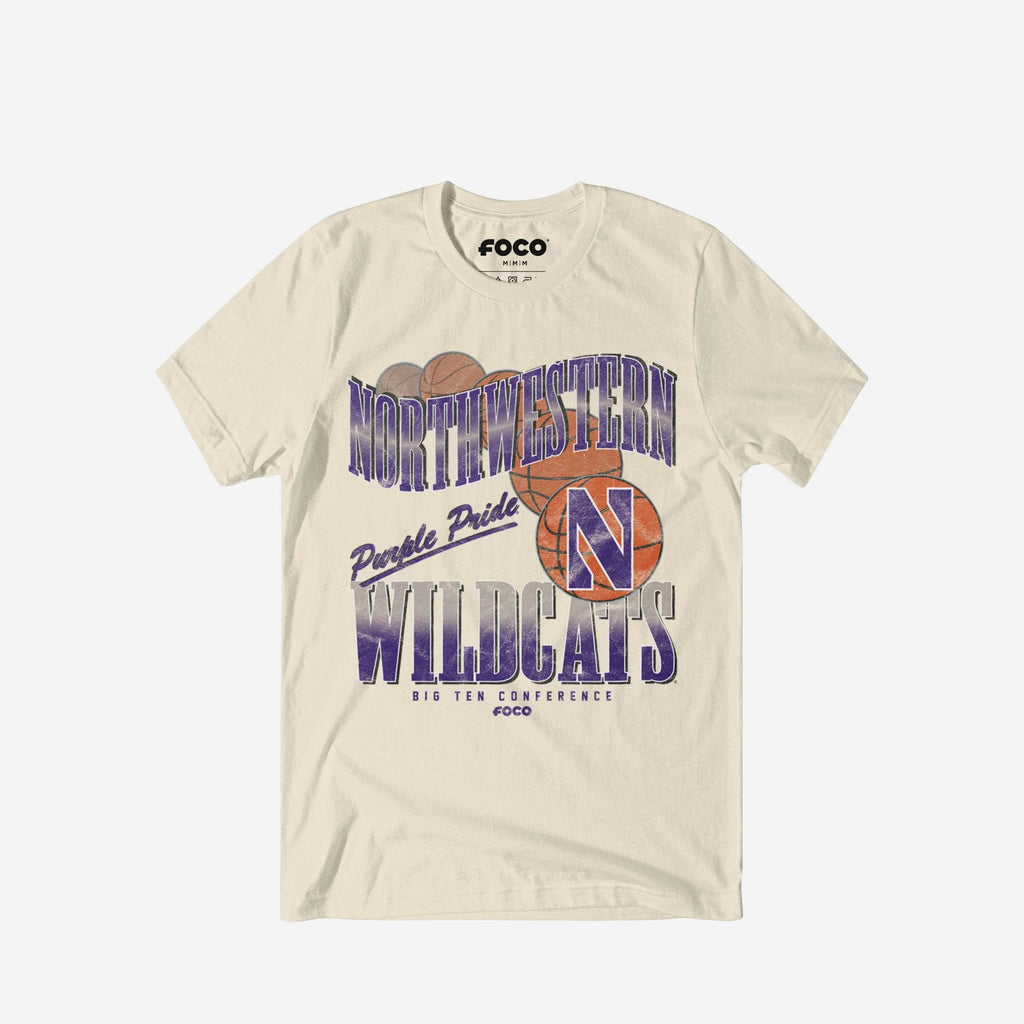 Northwestern Wildcats Baller Bounce T-Shirt FOCO S - FOCO.com
