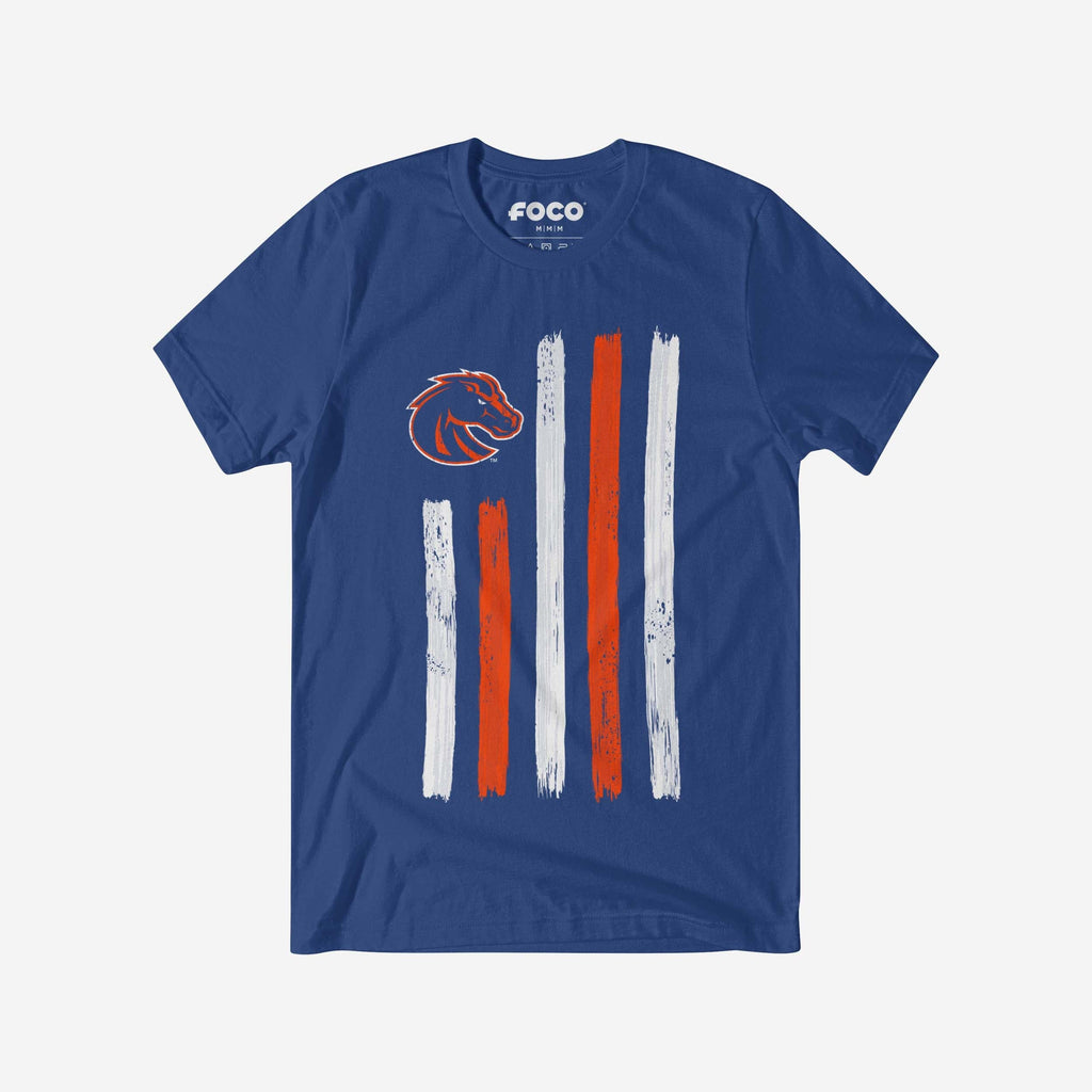 Boise State Broncos Brushstroke Flag T-Shirt FOCO S - FOCO.com