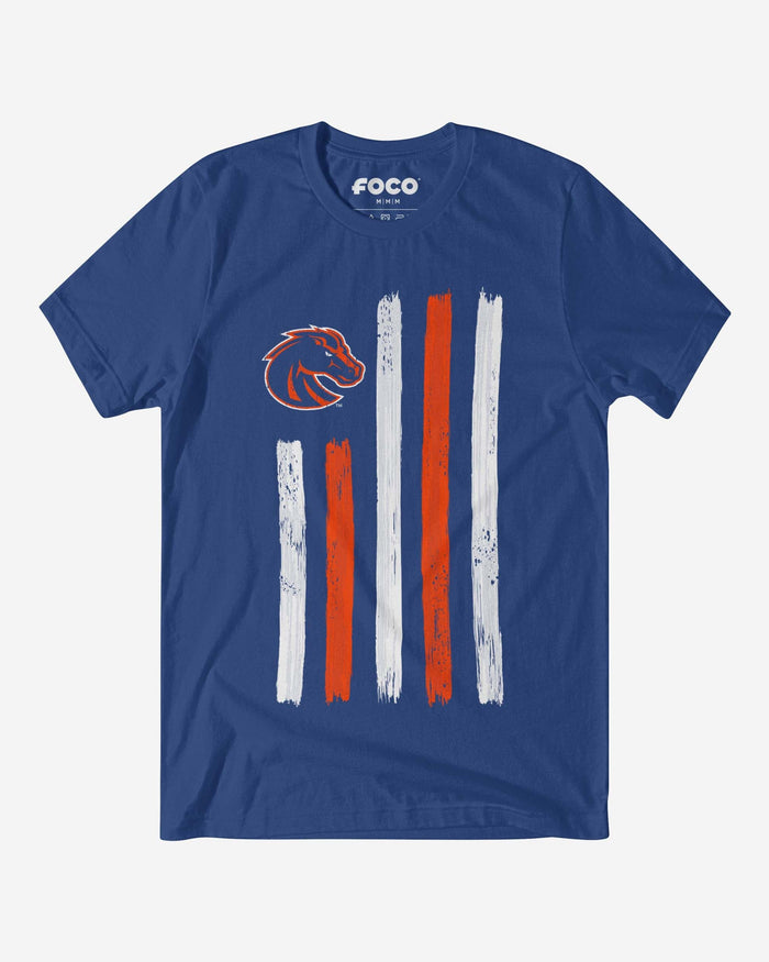 Boise State Broncos Brushstroke Flag T-Shirt FOCO S - FOCO.com