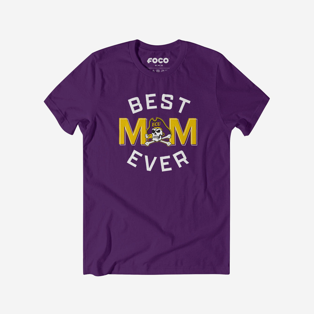 East Carolina Pirates Best Mom Ever Arched T-Shirt FOCO S - FOCO.com