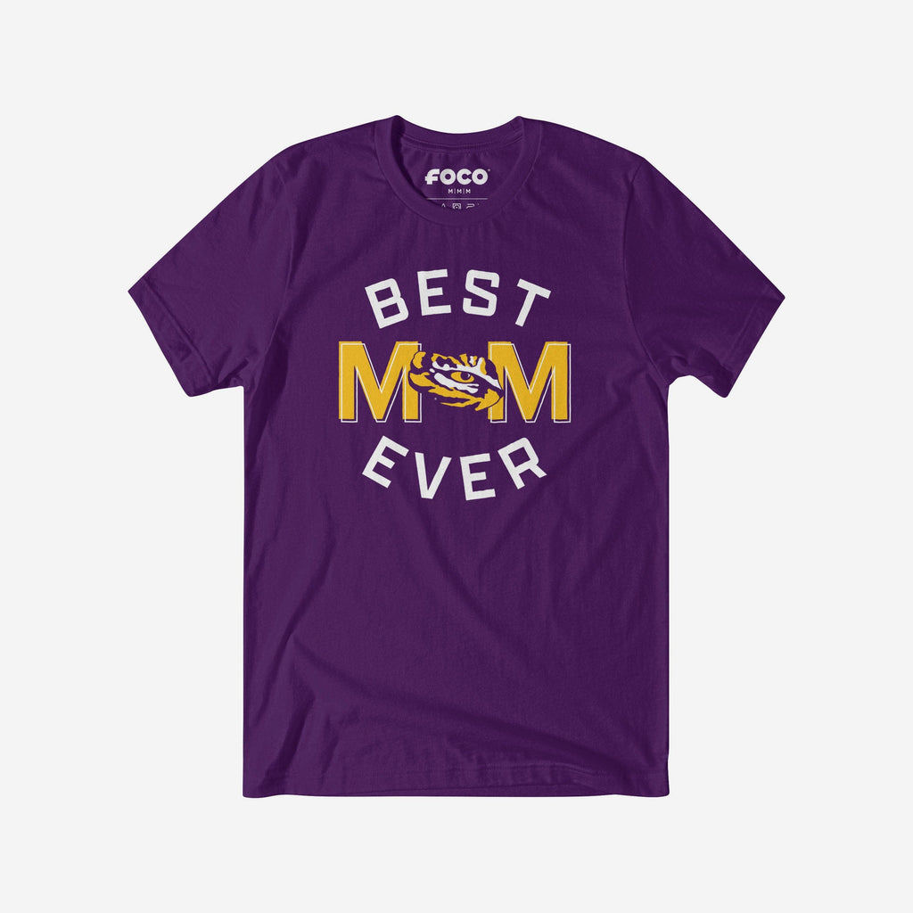 LSU Tigers Best Mom Ever Arched T-Shirt FOCO S - FOCO.com