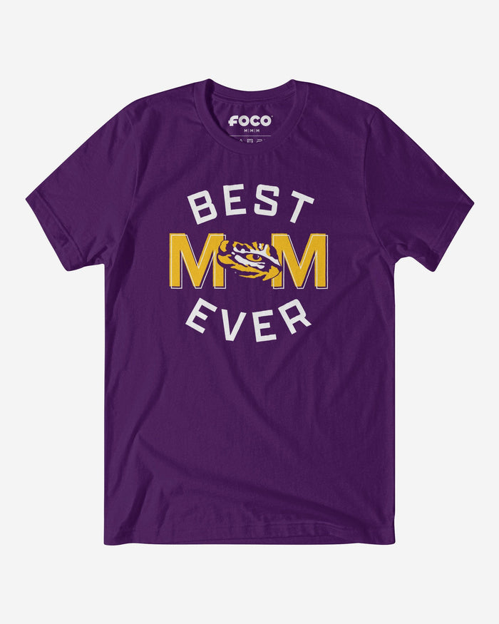 LSU Tigers Best Mom Ever Arched T-Shirt FOCO S - FOCO.com
