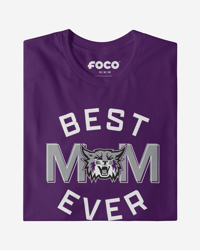 Weber State Wildcats Best Mom Ever Arched T-Shirt FOCO - FOCO.com