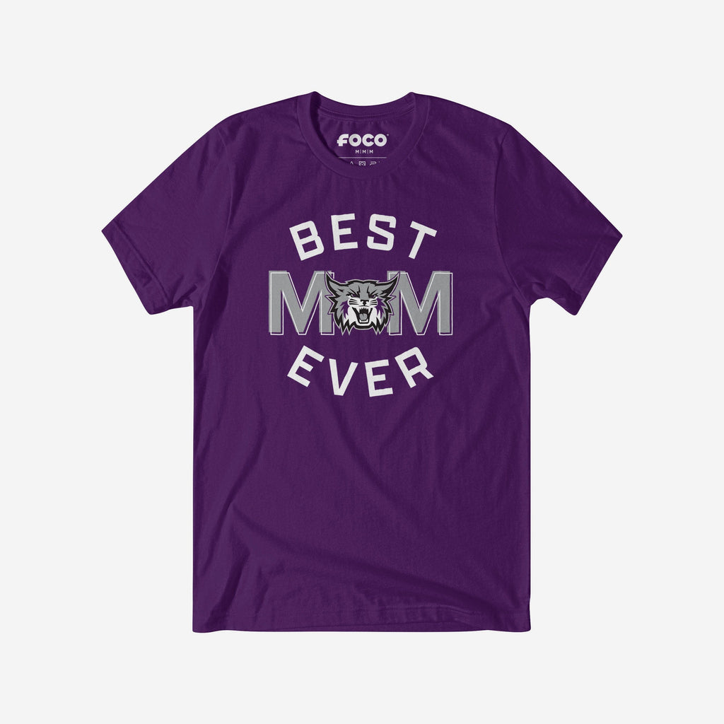 Weber State Wildcats Best Mom Ever Arched T-Shirt FOCO S - FOCO.com