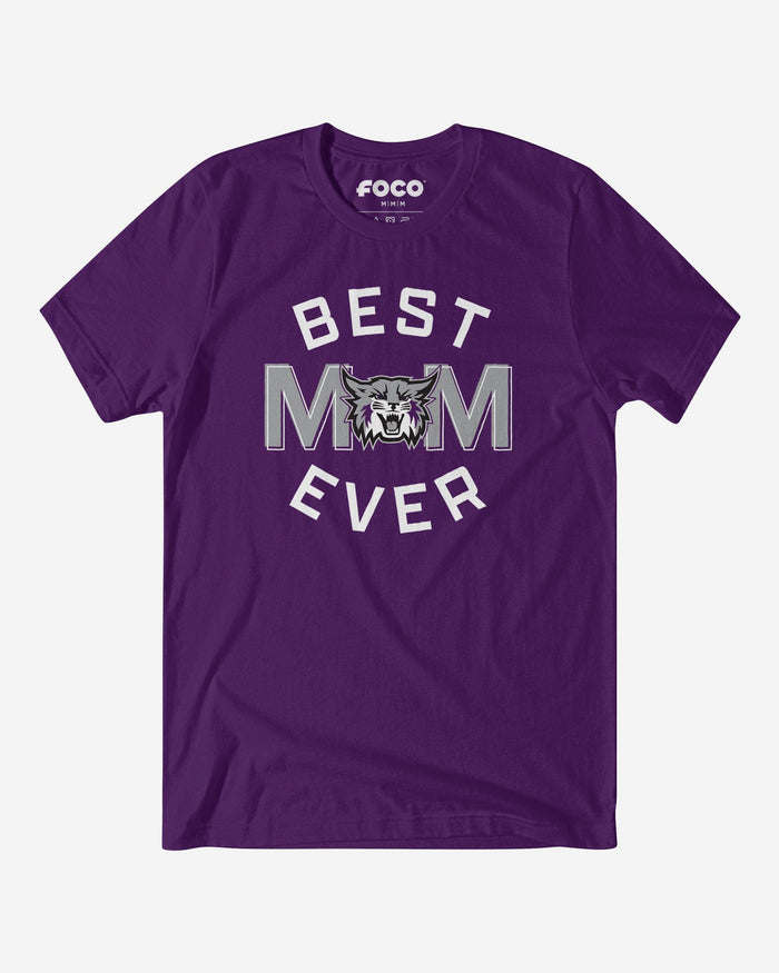 Weber State Wildcats Best Mom Ever Arched T-Shirt FOCO S - FOCO.com