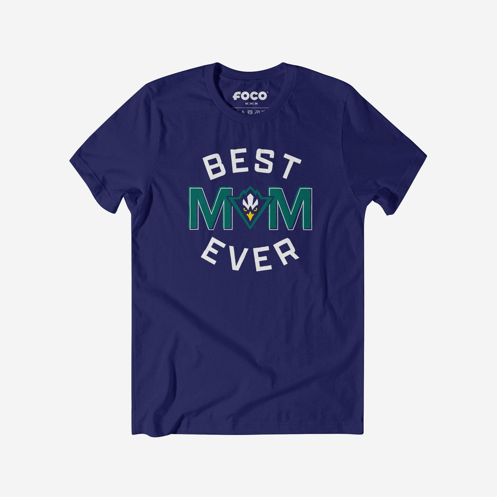 UNC Wilmington Seahawks Best Mom Ever Arched T-Shirt FOCO S - FOCO.com