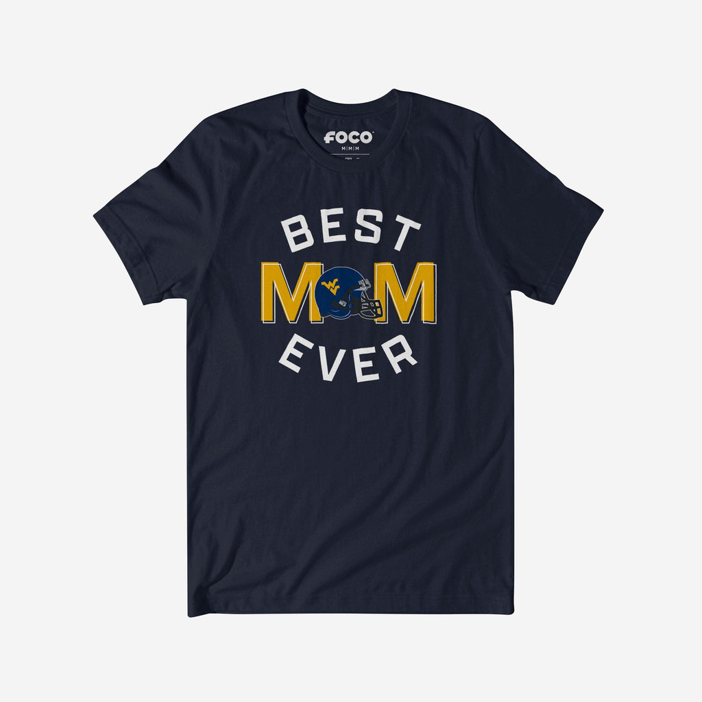 West Virginia Mountaineers Best Mom Ever Arched T-Shirt FOCO S - FOCO.com
