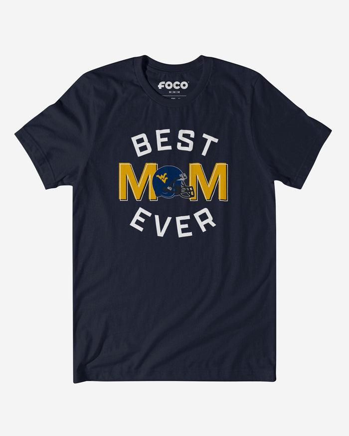 West Virginia Mountaineers Best Mom Ever Arched T-Shirt FOCO S - FOCO.com