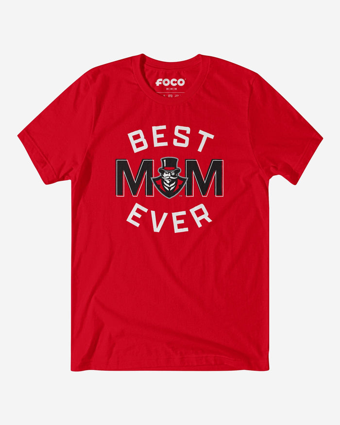 Austin Peay Governors Best Mom Ever Arched T-Shirt FOCO S - FOCO.com