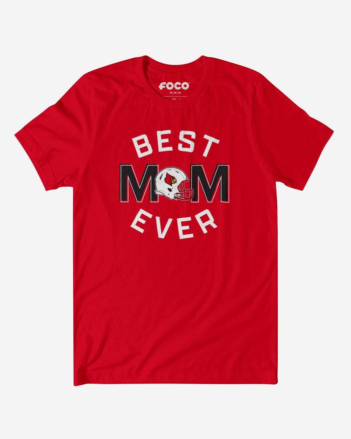 Louisville Cardinals Best Mom Ever Arched T-Shirt FOCO S - FOCO.com