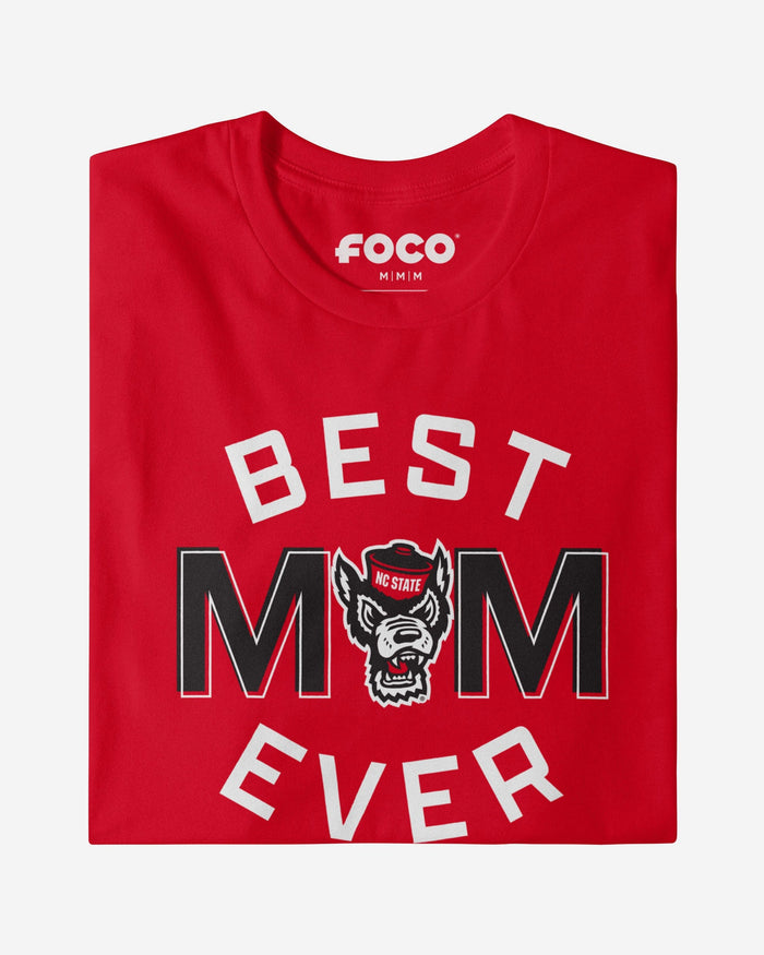 NC State Wolfpack Best Mom Ever Arched T-Shirt FOCO - FOCO.com