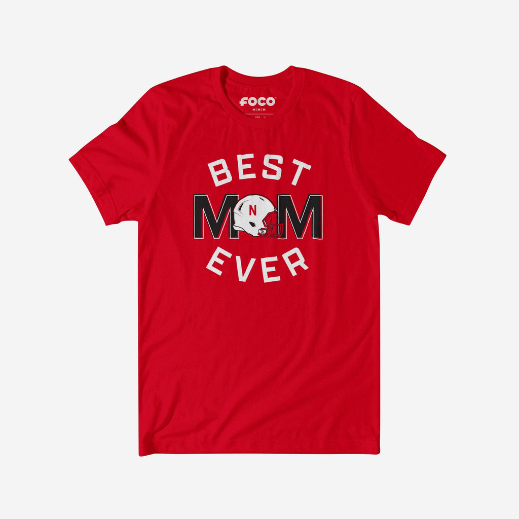 Nebraska Cornhuskers Best Mom Ever Arched T-Shirt FOCO S - FOCO.com