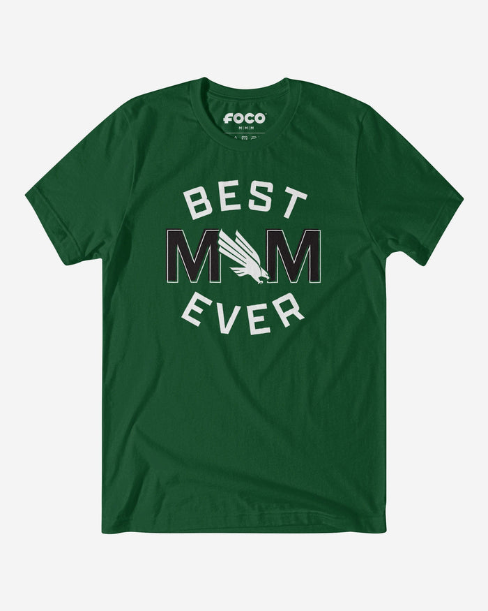North Texas Mean Green Best Mom Ever Arched T-Shirt FOCO S - FOCO.com