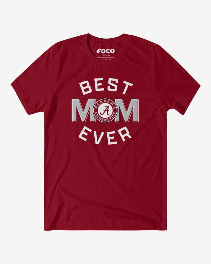 Alabama Crimson Tide Best Mom Ever Arched T-Shirt FOCO S - FOCO.com