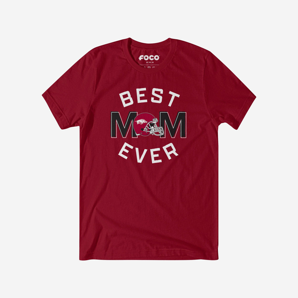 Arkansas Razorbacks Best Mom Ever Arched T-Shirt FOCO S - FOCO.com