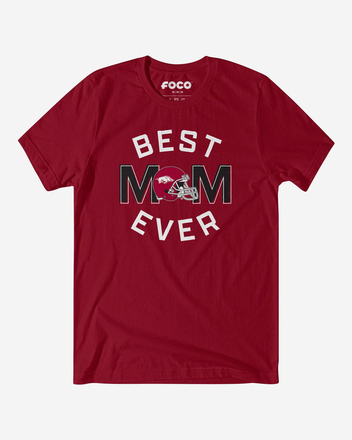 Arkansas Razorbacks Best Mom Ever Arched T-Shirt FOCO S - FOCO.com