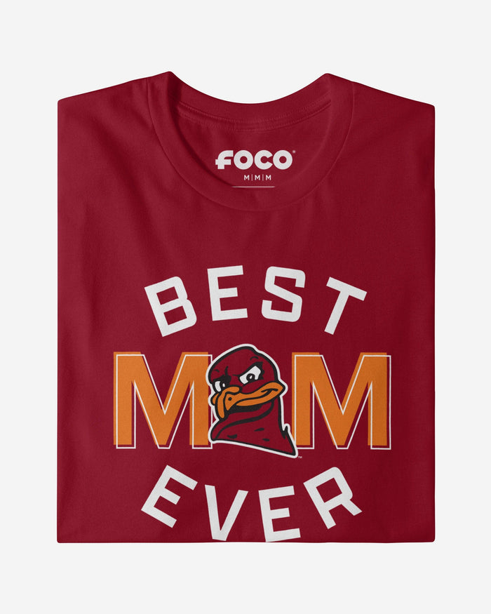 Virginia Tech Hokies Best Mom Ever Arched T-Shirt FOCO - FOCO.com