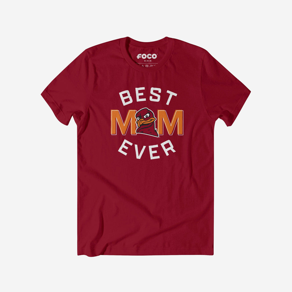 Virginia Tech Hokies Best Mom Ever Arched T-Shirt FOCO S - FOCO.com