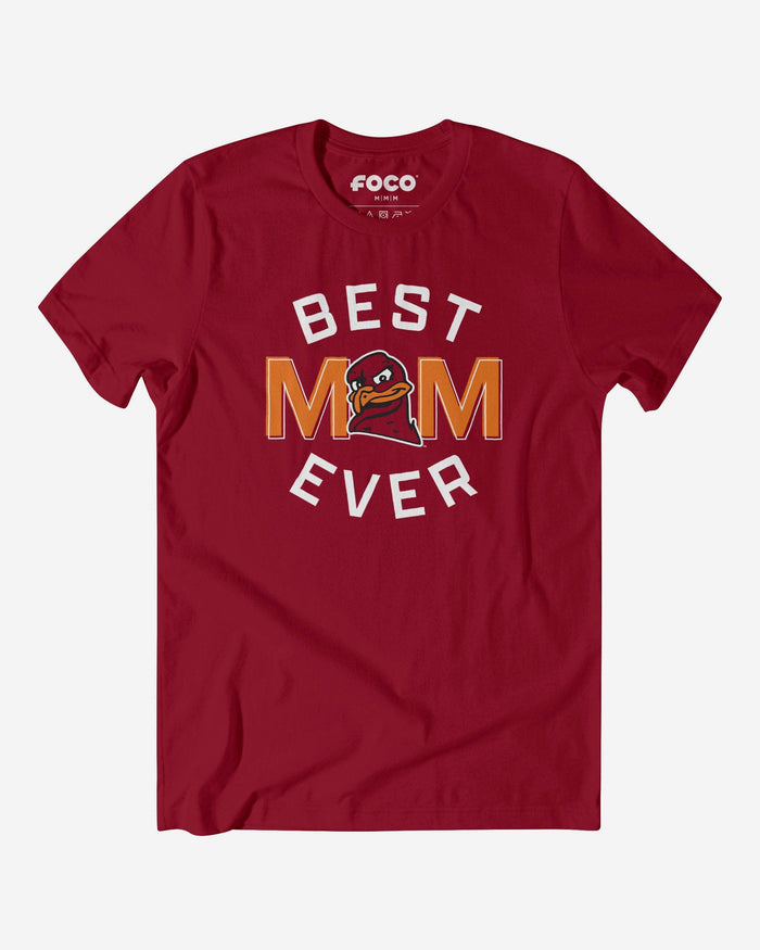 Virginia Tech Hokies Best Mom Ever Arched T-Shirt FOCO S - FOCO.com