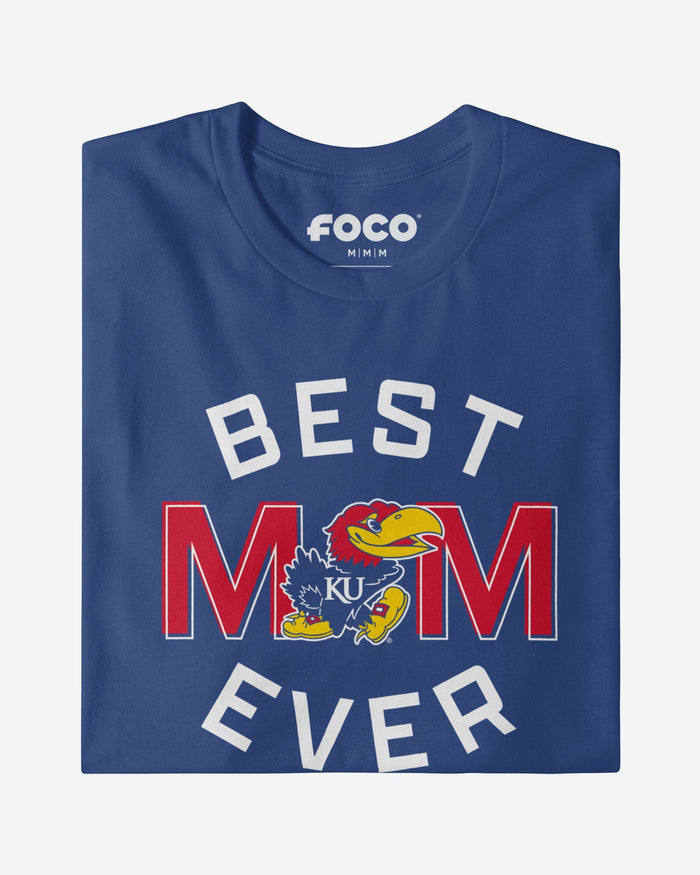 Kansas Jayhawks Best Mom Ever Arched T-Shirt FOCO - FOCO.com