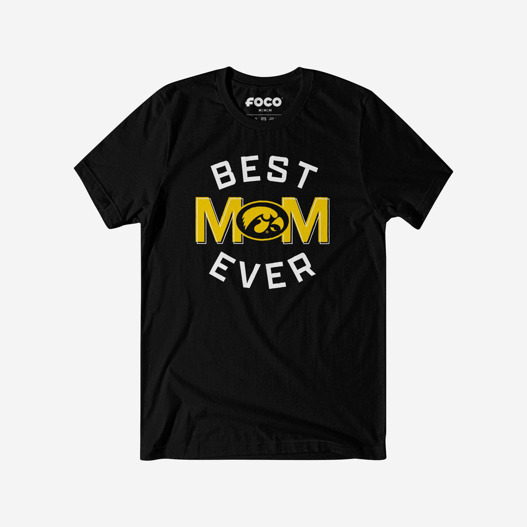 Iowa Hawkeyes Best Mom Ever Arched T-Shirt FOCO S - FOCO.com