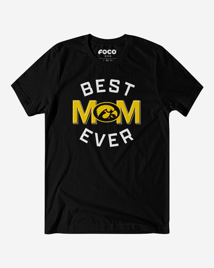 Iowa Hawkeyes Best Mom Ever Arched T-Shirt FOCO S - FOCO.com