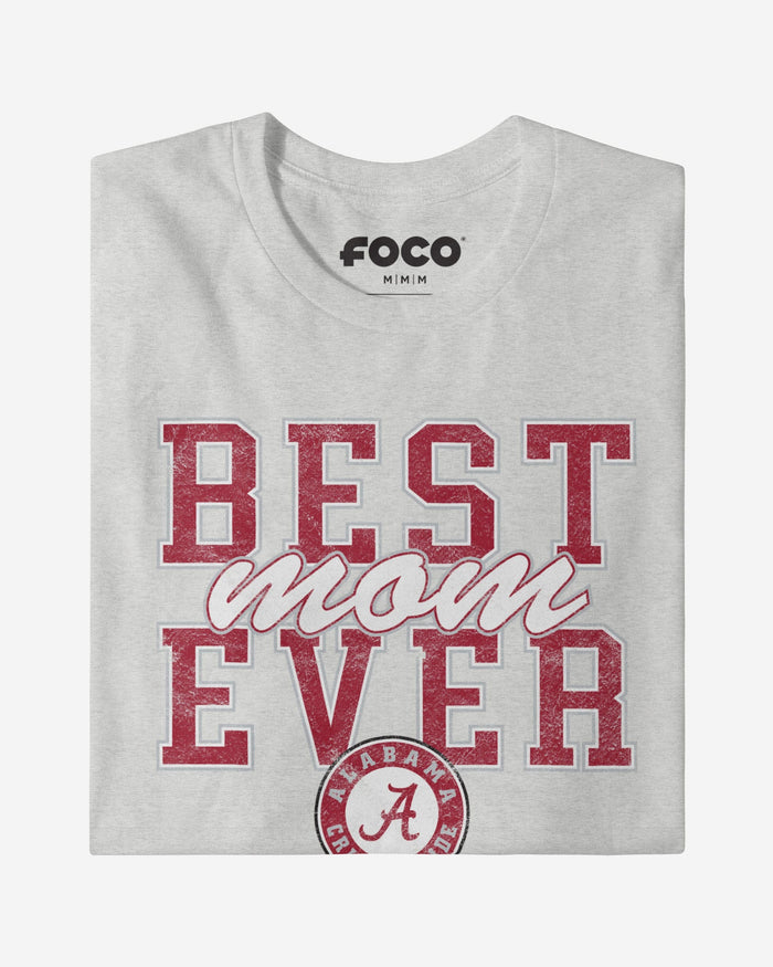 Alabama Crimson Tide Best Mom Ever Stacked T-Shirt FOCO - FOCO.com