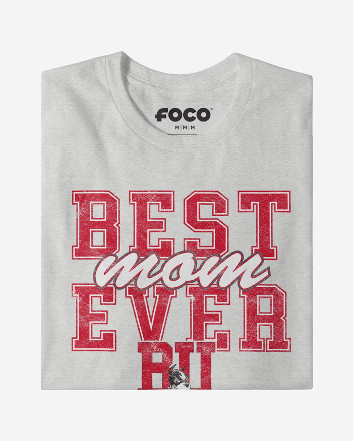 Boston Terriers Best Mom Ever Stacked T-Shirt FOCO - FOCO.com