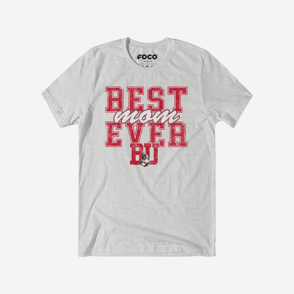 Boston Terriers Best Mom Ever Stacked T-Shirt FOCO S - FOCO.com