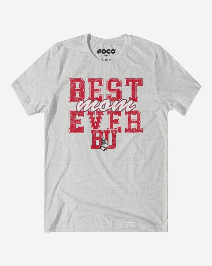 Boston Terriers Best Mom Ever Stacked T-Shirt FOCO S - FOCO.com