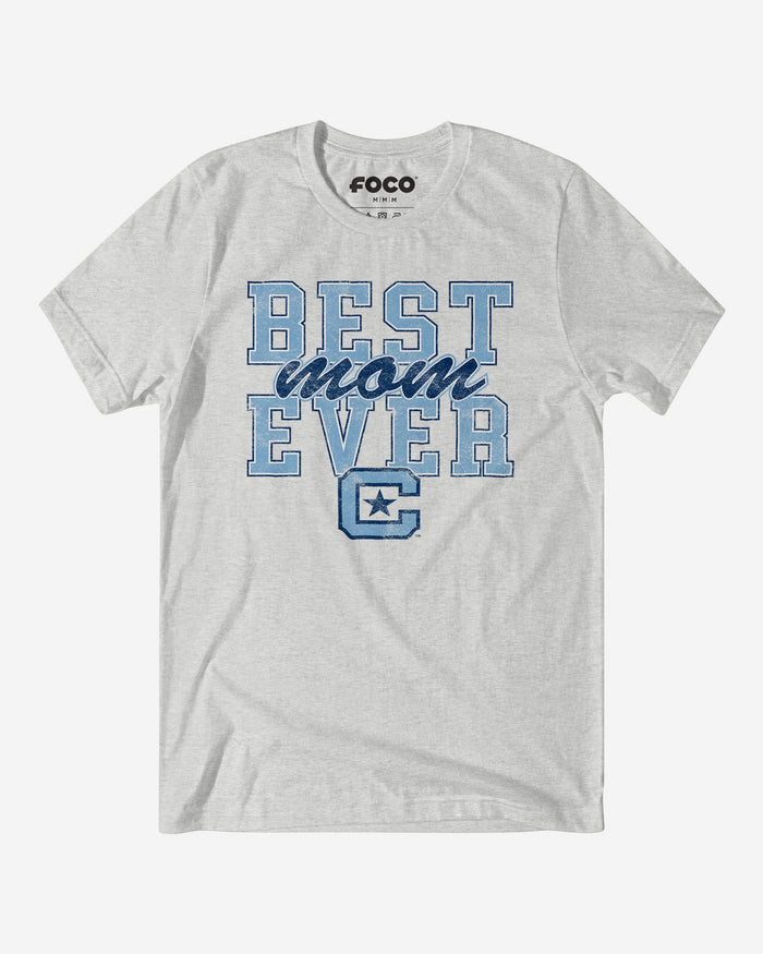 Citadel Bulldogs Best Mom Ever Stacked T-Shirt FOCO S - FOCO.com