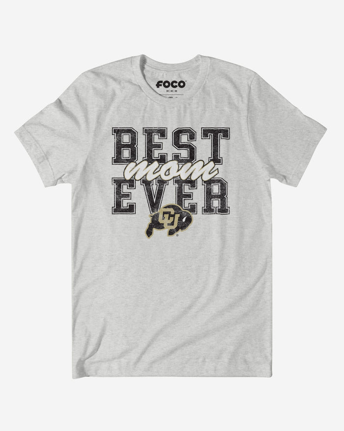 Colorado Buffaloes Best Mom Ever Stacked T-Shirt FOCO S - FOCO.com