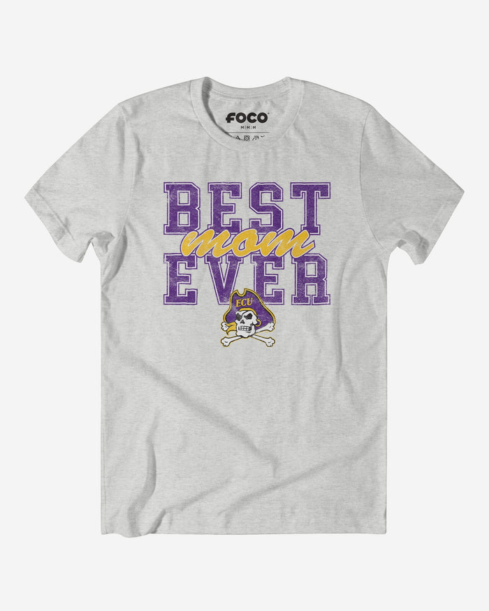 East Carolina Pirates Best Mom Ever Stacked T-Shirt FOCO S - FOCO.com