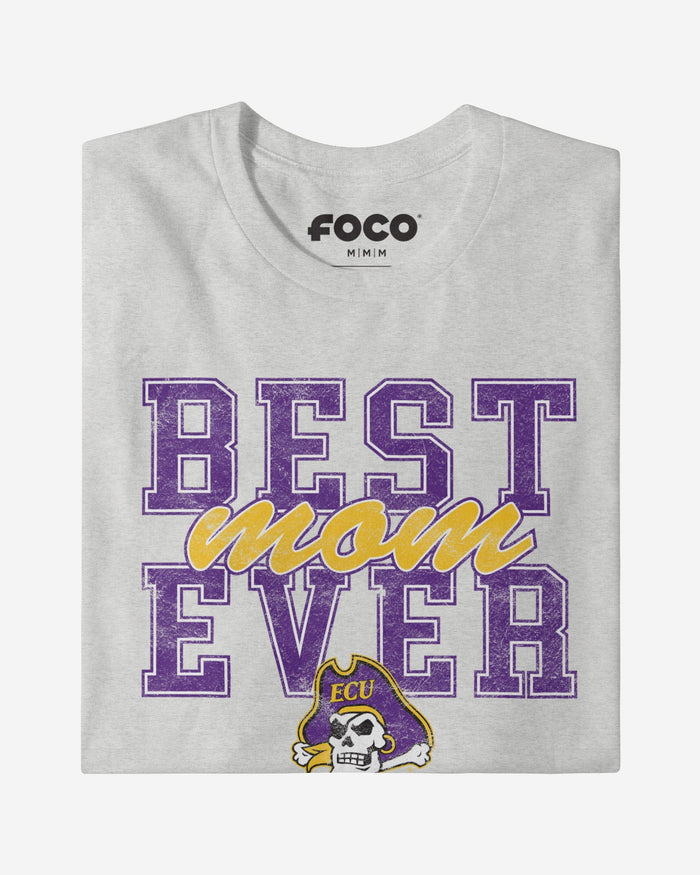 East Carolina Pirates Best Mom Ever Stacked T-Shirt FOCO - FOCO.com