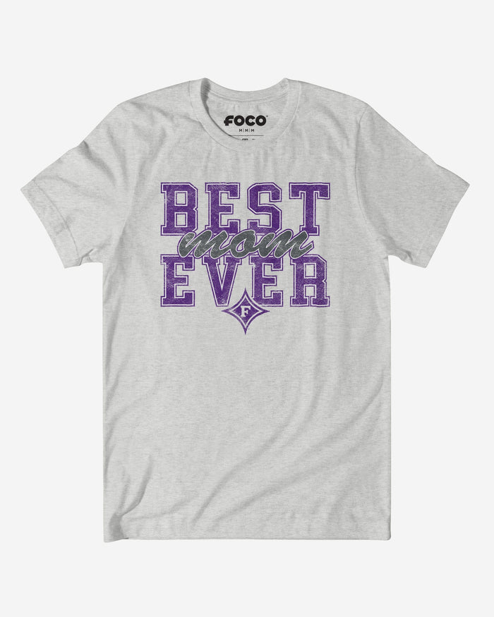 Furman Paladins Best Mom Ever Stacked T-Shirt FOCO S - FOCO.com