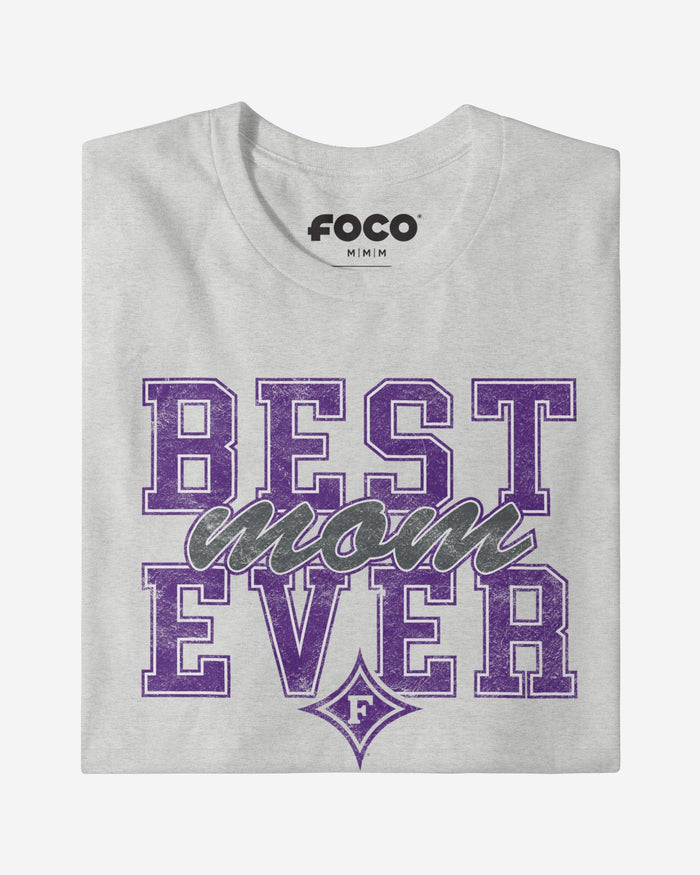 Furman Paladins Best Mom Ever Stacked T-Shirt FOCO - FOCO.com