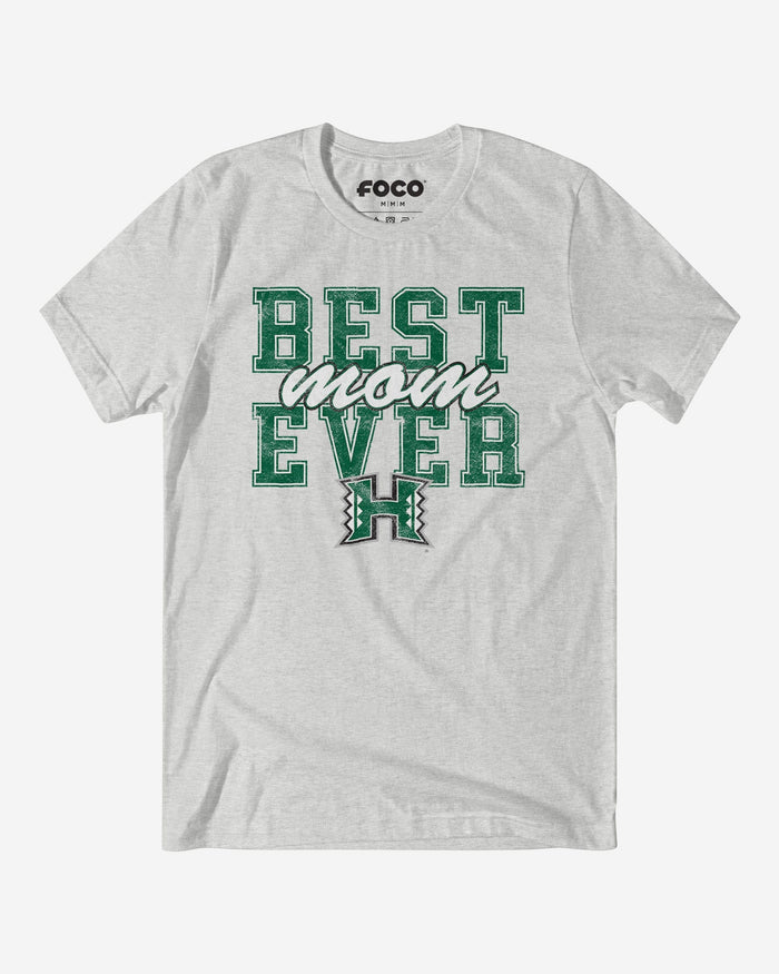 Hawaii Rainbow Warriors Best Mom Ever Stacked T-Shirt FOCO S - FOCO.com