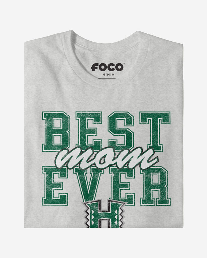 Hawaii Rainbow Warriors Best Mom Ever Stacked T-Shirt FOCO - FOCO.com